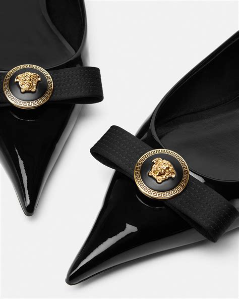 versace smanicato giacca|versace gianni ribbon flats.